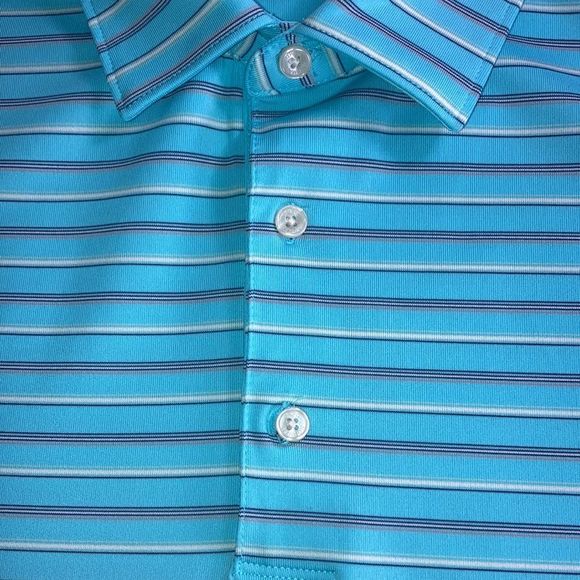 Bundle of 2 Greg Norman Golf Polos XXL Teal & White - Picture 4 of 14